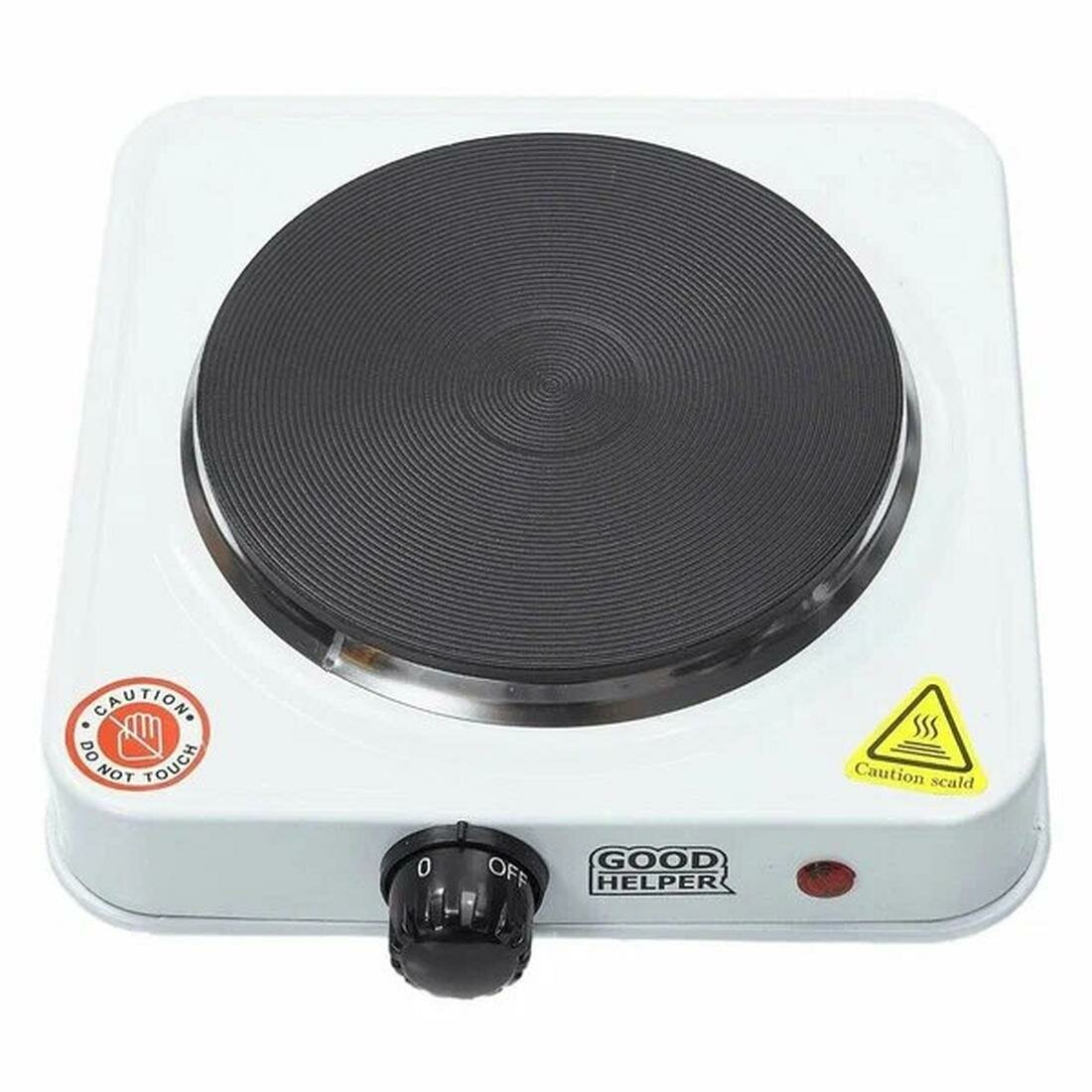 Электрическая плита GOODHELPER ES-10P15, настольная, 1 конфорка, белый
