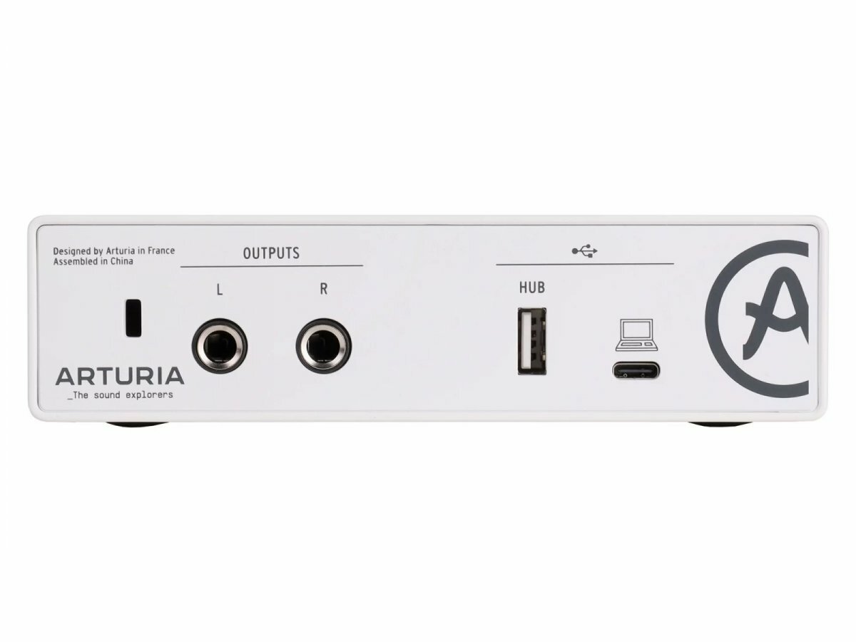 Внешняя звуковая карта Arturia MiniFuse 1, USB аудиоинтерфейс, USB Type-C, белый — фото 1