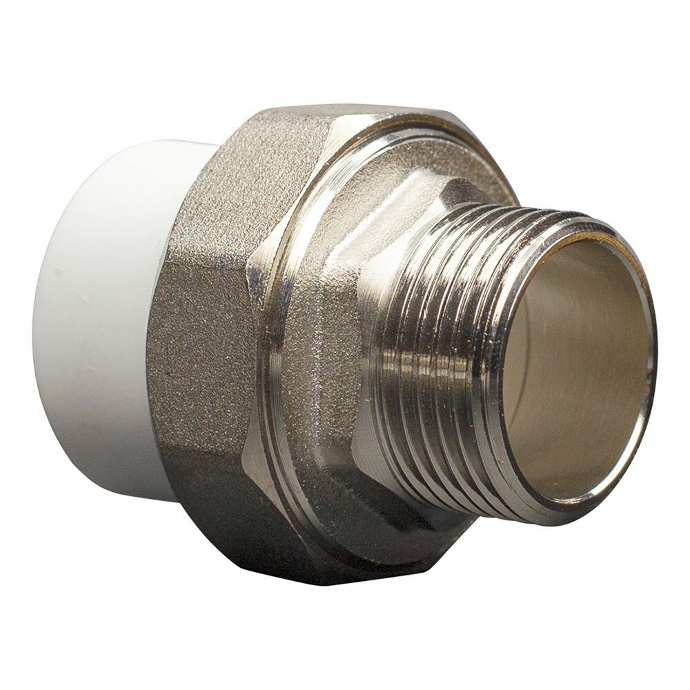 Муфта американка 1"х32 полипропилен для трубы комбинированная СТМ пласт — фото 1