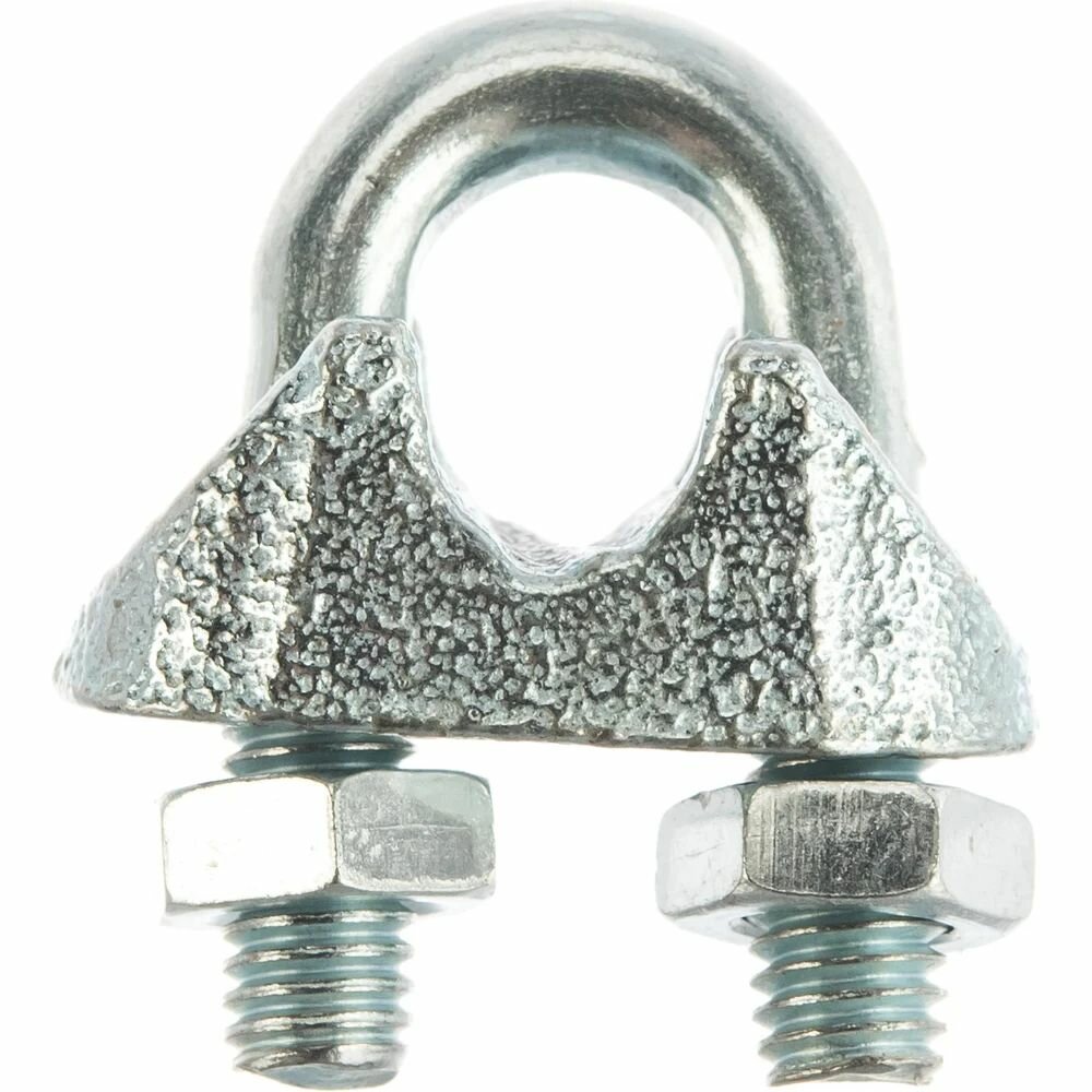 Зажим троса Стройбат DIN 741 6мм белый цинк 15 шт 308470