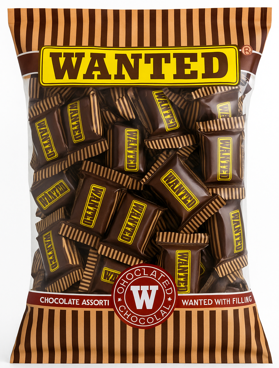 Шоколод с начинкой "WANTED Orginal Edition", 900 г, 105 шт. ±2%, производитель Ne'mat