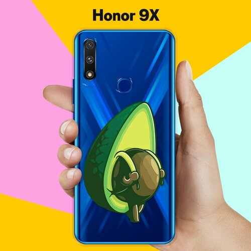 Силиконовый чехол Рюкзак-авокадо на Honor 9X