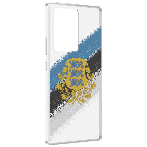 Чехол MyPads герб флаг эстонии-2 для ZTE Nubia Z40 Pro задняя-панель-накладка-бампер