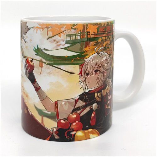 Кружка аниме с принтом Геншин Кадзуха