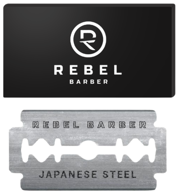 Классические двусторонние сменные лезвия для Т-образного станка REBEL BARBER Double Edge Blades, 10 шт.