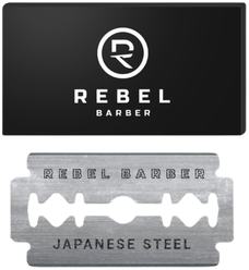 Классические двусторонние сменные лезвия для Т-образного станка REBEL BARBER Double Edge Blades, 10 шт.