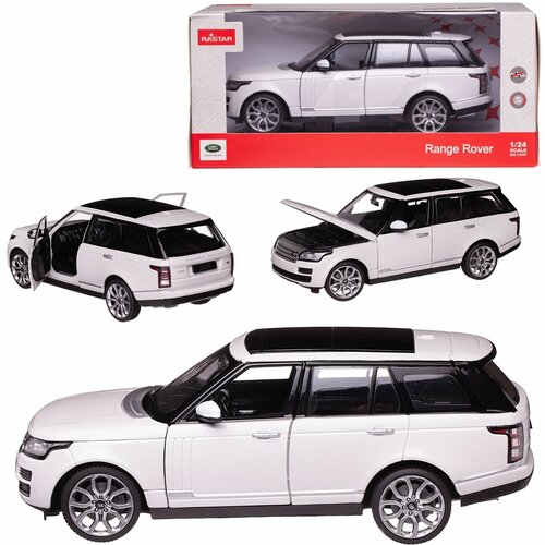 Машина металлическая 1:24 Range Rover, цвет белый, двери и капот открываются машина металлическая 1 24 range rover цвет черный двери и капот открываются 56300b