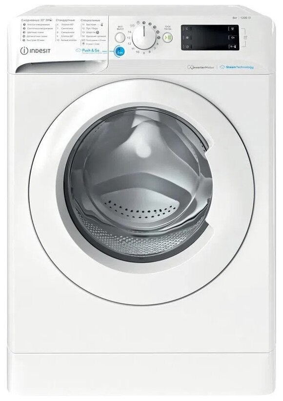 Стиральная машина Indesit BWSE 81293X WWV RU: 8 кг