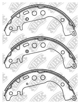 Тормозные колодки NIBK, FN2342