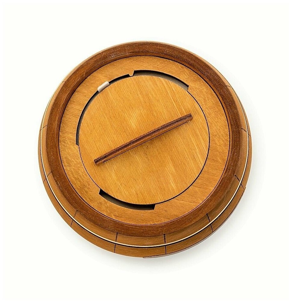 Мёд луговой башкирский в сувенирном деревянном бочонке 150 гр. - фотография № 2