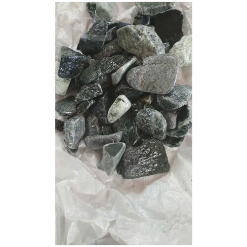 Камень для бани и сауны, Серпентинит шлифованный, фракция 40-80мм. 10 кг.