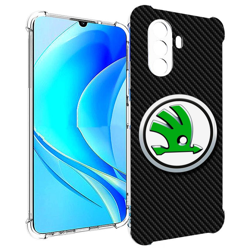 Чехол MyPads skoda шкода 2 для Huawei Nova Y70 / Nova Y70 Plus (MGA-LX9N) / Huawei Enjoy 50 задняя-панель-накладка-бампер чехол mypads skoda шкода 4 мужской для huawei nova y70 nova y70 plus mga lx9n huawei enjoy 50 задняя панель накладка бампер