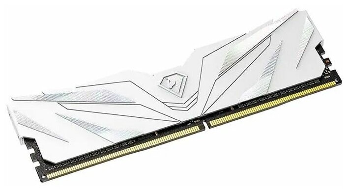 Память DIMM DDR4 16Gb PC25600 3200MHz CL16 Netac Shadow II white с радиатором (NTSWD4P32DP-16W)