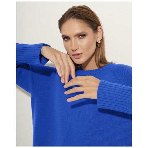 Джемпер Cashenelle, кашемир, длинный рукав, свободный силуэт, размер onesize, белый