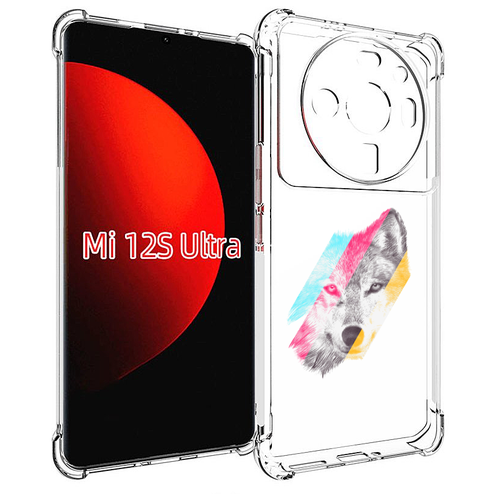 Чехол MyPads волк градиент для Xiaomi 12S Ultra задняя-панель-накладка-бампер чехол mypads радужный волк для xiaomi 12s ultra задняя панель накладка бампер