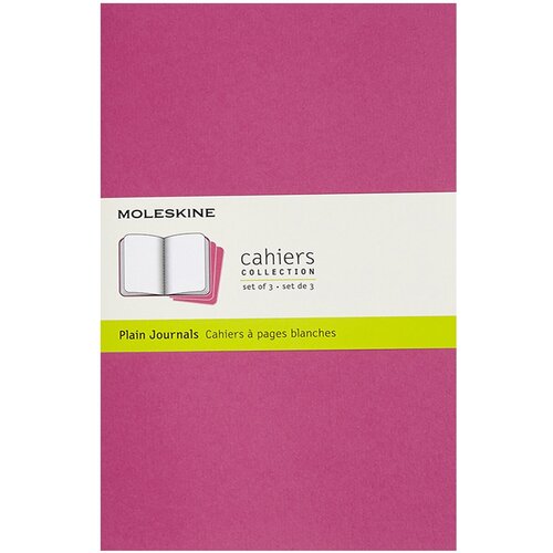 Блокнот Moleskine CAHIER JOURNAL CH016D17 Large 130х210мм обложка картон 80стр. линейка розовый неон (3шт)