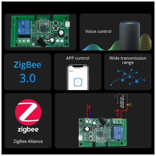 Купить Умное реле zigbee ZB-SW01 сухой контакт - цена: 1200 ...