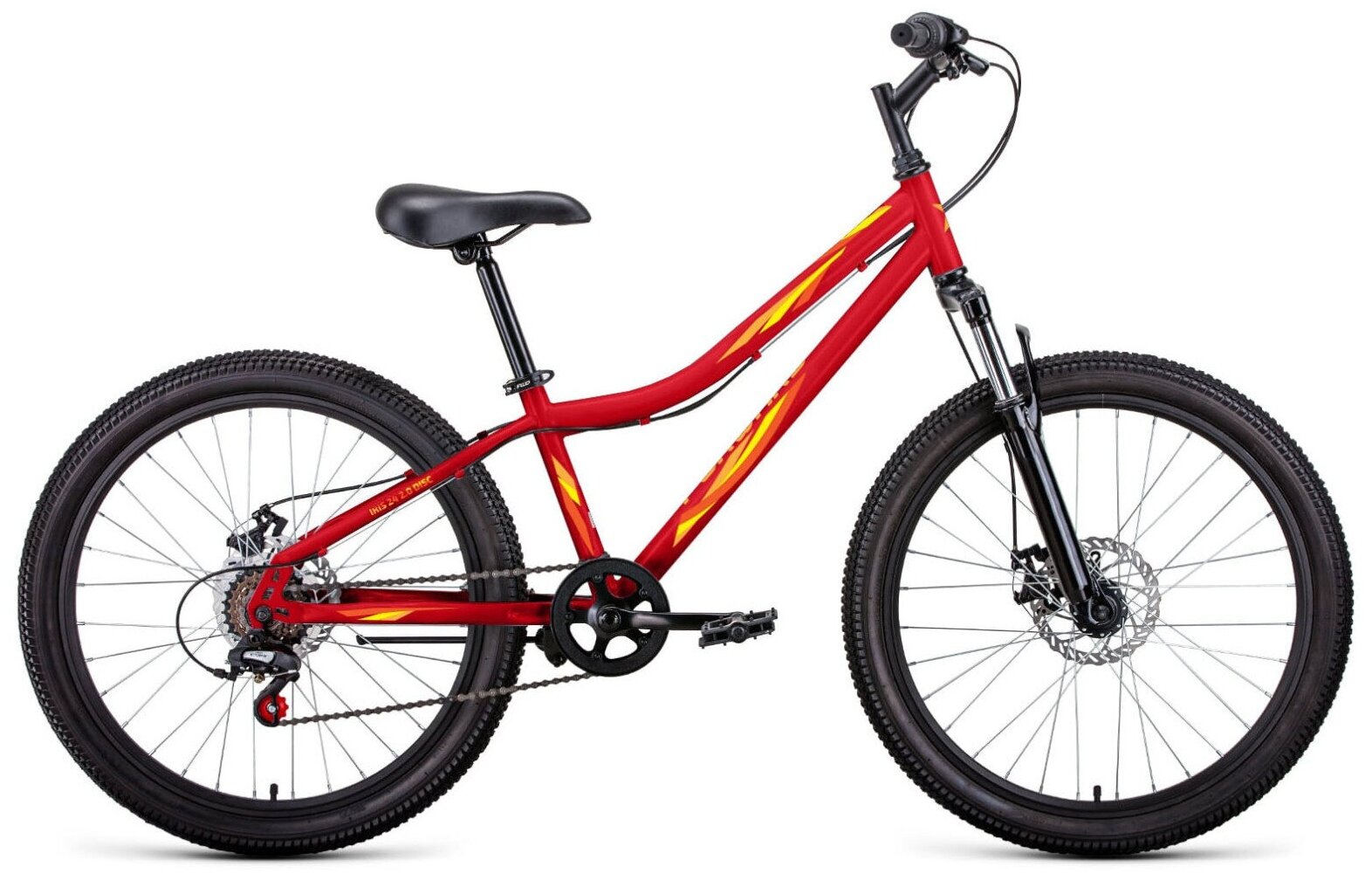 Подростковый велосипед Forward Iris 24 2.0 D (2022) 24 Красно-желтый