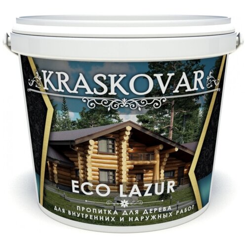 Kraskovar пропитка Eco Lazur, 2 л, рябина водозащитная пропитка kraskovar eco lazur 0 9 л рябина