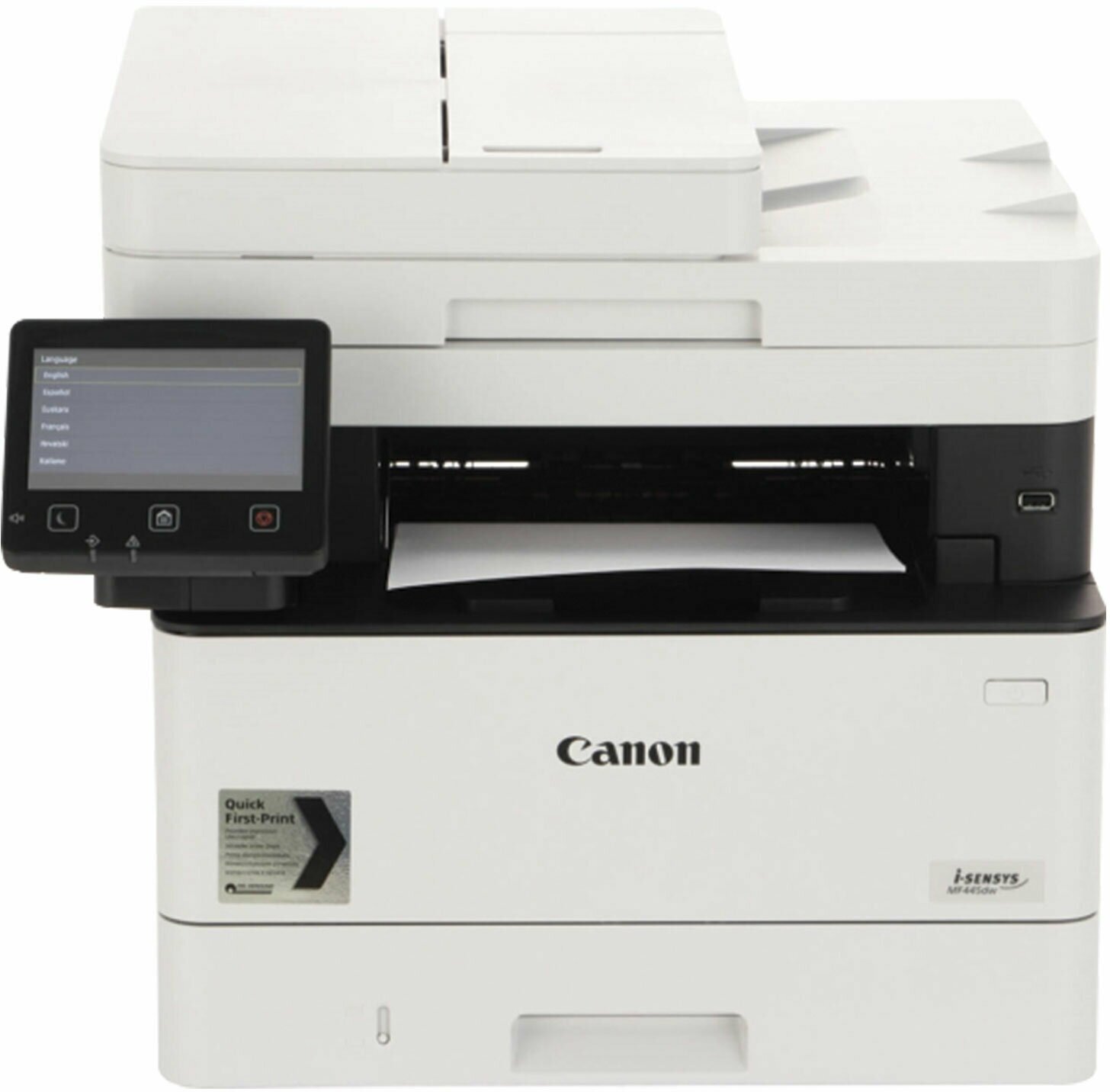 МФУ лазерное CANON i-SENSYS MF445dw, «4 в 1», А4, 38 стр./мин, дуплекс, ДАПД, сетевая карта, Wi-Fi /Квант продажи 1 ед./