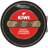 Крем для обуви Kiwi Shoe Polish черный киви крем, 50 мл