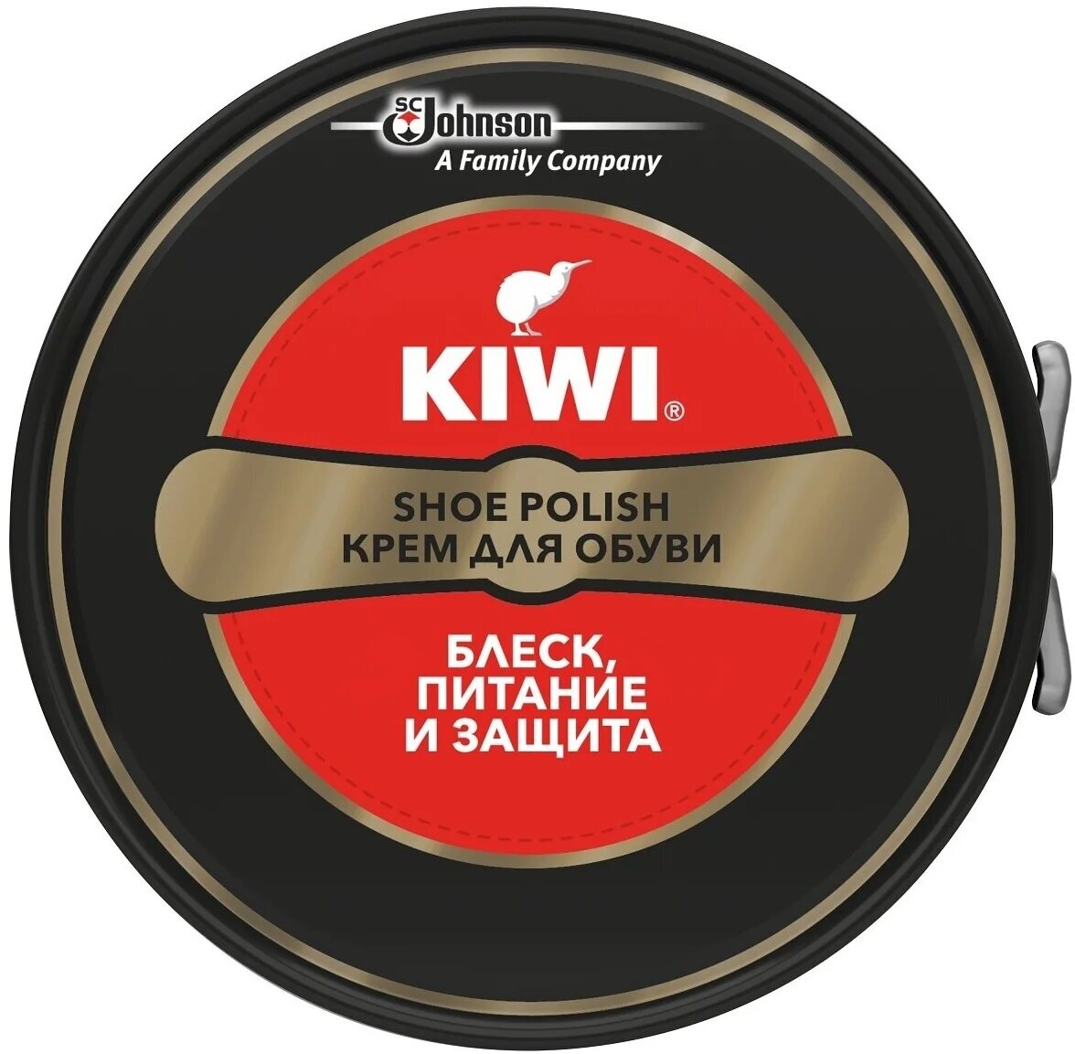 Крем для обуви Kiwi Shoe Polish черный киви крем, 50 мл