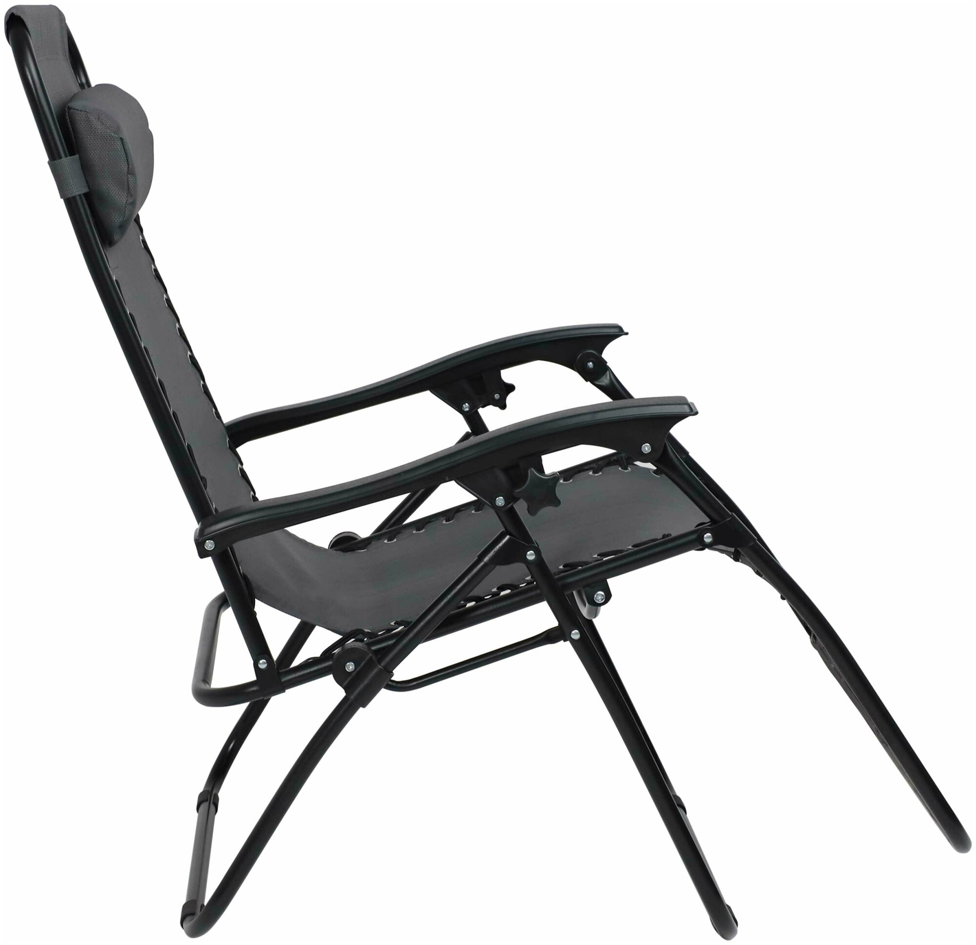 Кресло складное RELAX , серый - фотография № 3