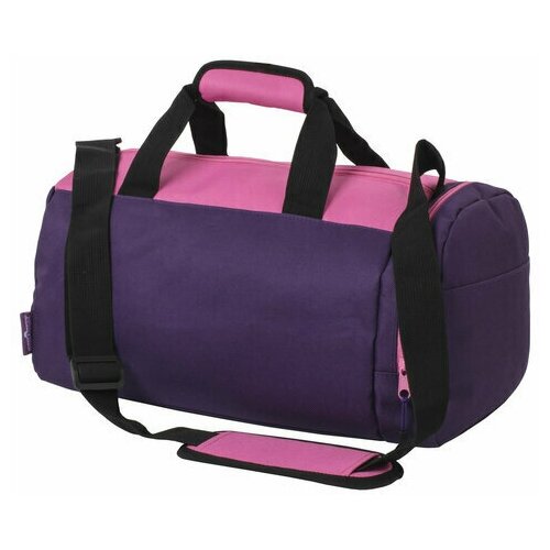 фото Сумка спортивная юнландия с отделением для обуви, 40х22х20 см, фиолетовый/розовый, 270094