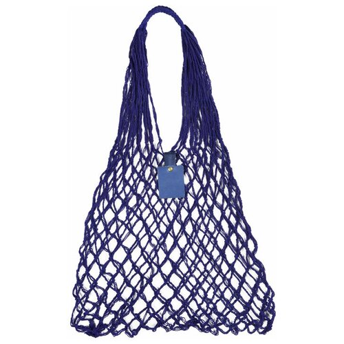 Сумка авоська Авоська дарит надежду, фактура плетеная, синий