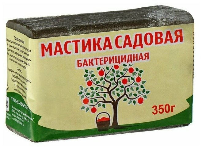 Мастика садовая "Костромской Химзавод" бактерицидная для заживления ран на деревьях, 0,35 кг - фотография № 2