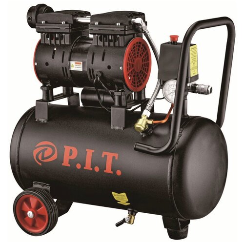 Компрессор безмасляный P.I.T. PAC24-C1, 24 л, 0.6 кВт аквариумный компрессор rs 700 1 канал 3w 1 8 л мин