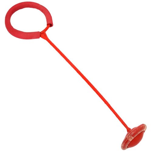 Нейро скакалка (led-скакалка) на ногу со светом (60 см) Красная