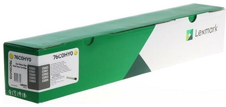 Картридж Lexmark 76C0HY0, 34000 стр, желтый - фото №3