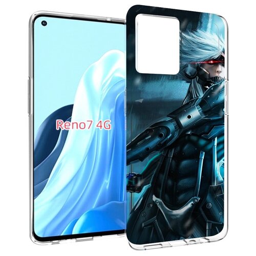 чехол mypads metal gear rising revengeance для oppo a57 5g 2022 задняя панель накладка бампер Чехол MyPads Metal Gear Rising Revengeance для OPPO RENO 7 4G задняя-панель-накладка-бампер