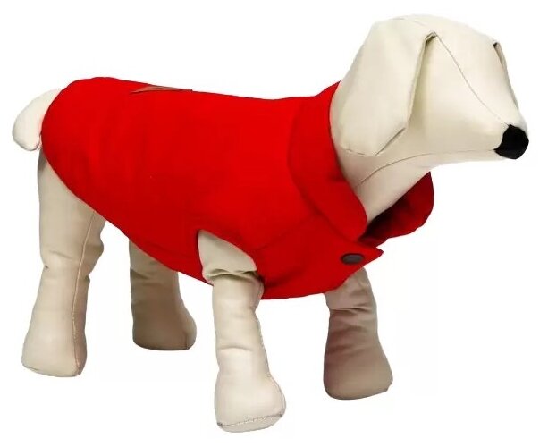 Куртка для собак, M (ДС 25 см, ОШ 37 см, ОГ 37 см), красная 7018332