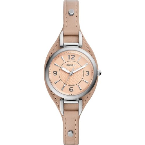 Наручные часы FOSSIL Carlie Mini, серебряный, бежевый