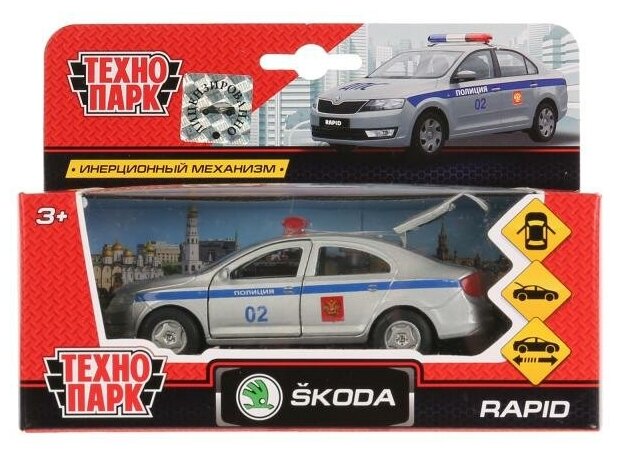 Модель SB-18-22-SR-P-WB SKODA Rapid полиция Технопарк в кор.