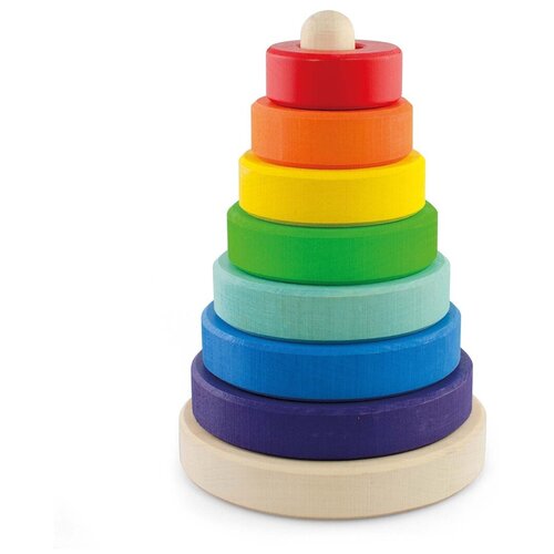 Пирамидка 17 см/Сортер/Развивающие деревянные игрушки для малышей/Ulanik деревянные развивающие игрушки пиала и ложка ulanik