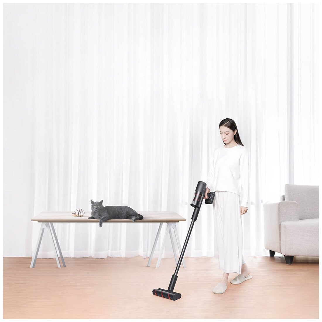 Беспроводной пылесос Xiaomi Mijia Light Feather Wireless Vacuum Cleaner (MJWXCQ06SZ) - фотография № 13