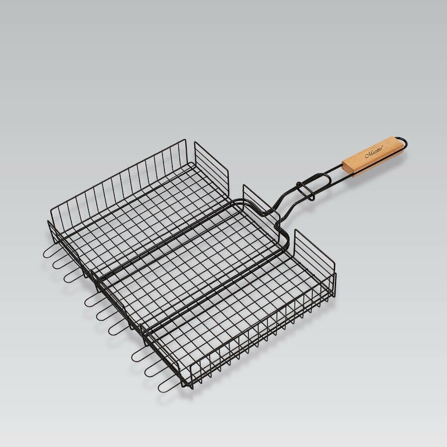 MR-1001 Решетка для гриля глубокая 40х30 см Maestro антиприг. покр. - фотография № 1