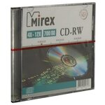 Диск CD-RW Mirex 700 Mb, 12х, Slim Case - изображение