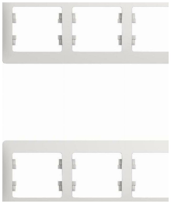 Schneider Electric GLOSSA 5-постовая рамка, горизонтальная, белый (2шт) (арт. GSL000105) - фотография № 3