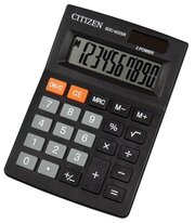 Калькулятор настольный Citizen 10 разрядов, двойное питание, 88х127х23 мм, черный (SDC-022SR)