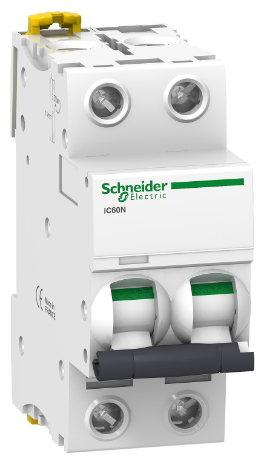 IC60N 2P 1A Автоматический выключатель 2-полюсный, 1А, 6кА (хар-ка C) Schneider Electric, A9F74201