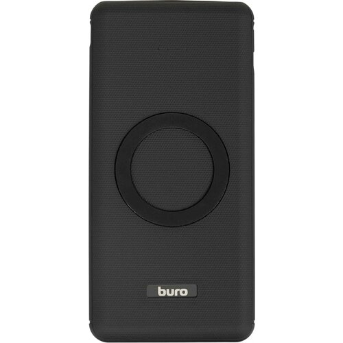 Внешний аккумулятор Buro BPQ10F 10000mAh 3A QC PD 2xUSB беспроводная зарядка черный BPQ10F18PBK 2835₽