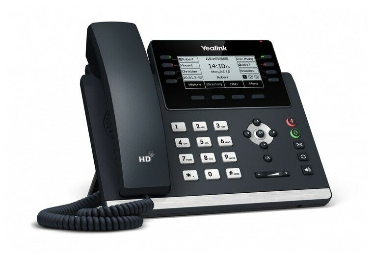 Телефон-VoIP Yealink SIP-T43U 12 Line, GigE, PoE