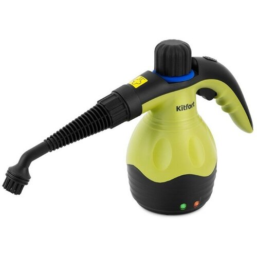 Пароочиститель Kitfort КТ-950 ручной 1000 Вт 025 л нагрев 3 мин чёрно-зелёный 668900₽