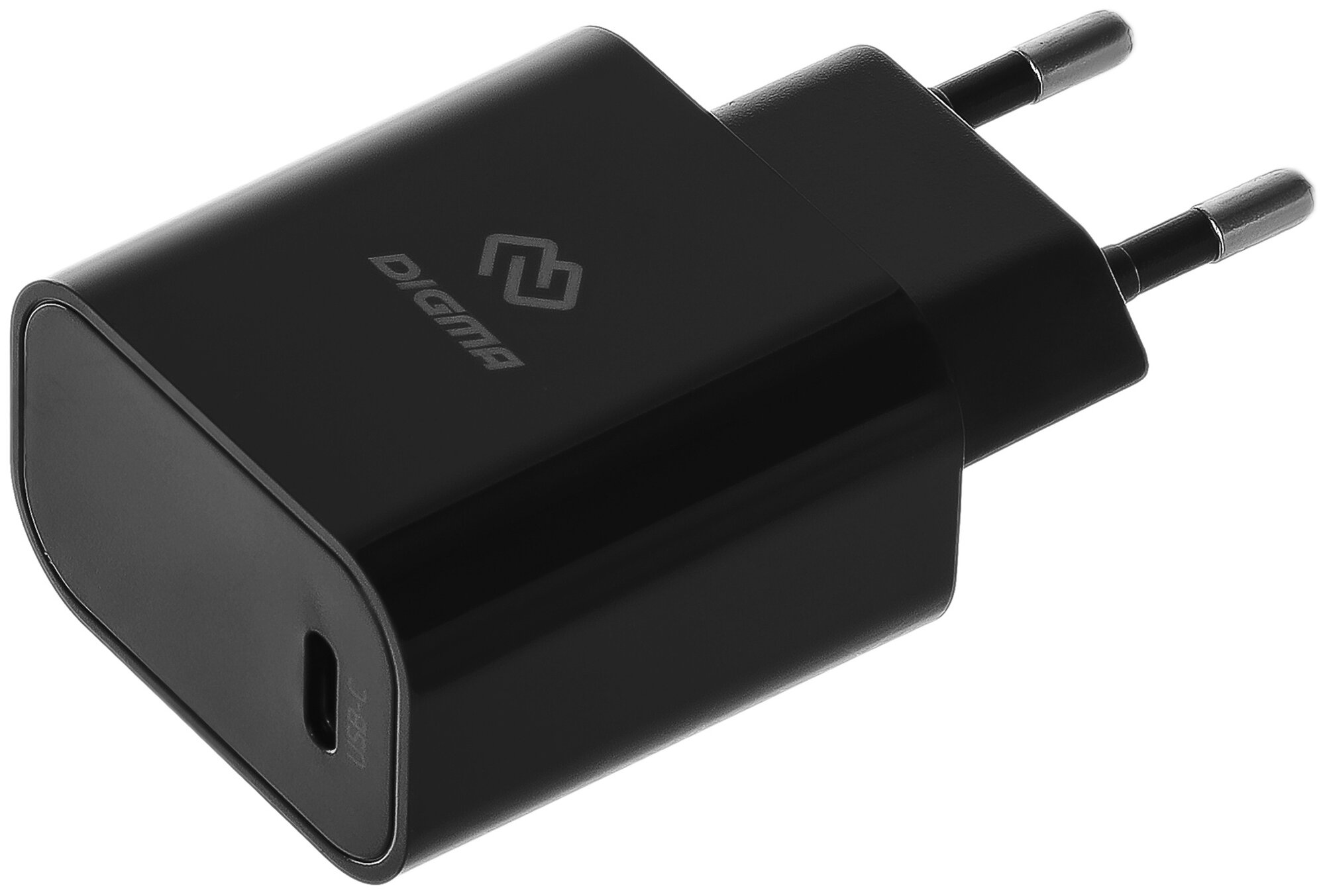 Сетевое зарядное устройство Digma DGW3C, USB-C, 30Вт, 3A, черный [dgw3c0f010bk]