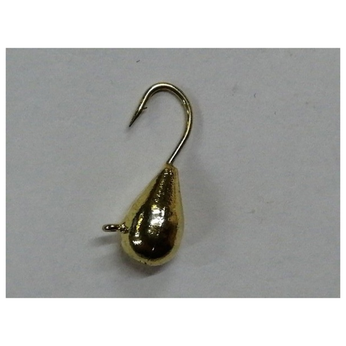 Мормышка Капля с ухом цвет: Золото 5мм 2гр 10шт мормышка каблучок с отверстием цвет серебро 2 5мм 0 2гр 10шт