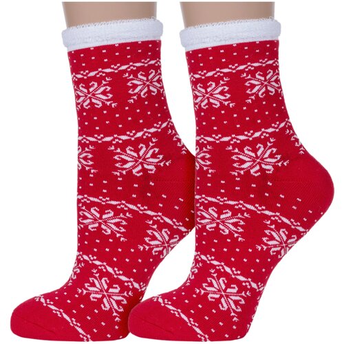 Носки Красная Ветка, 2 пары, размер 23-25, красный носки красная ветка 3 пары размер 23 25 красный